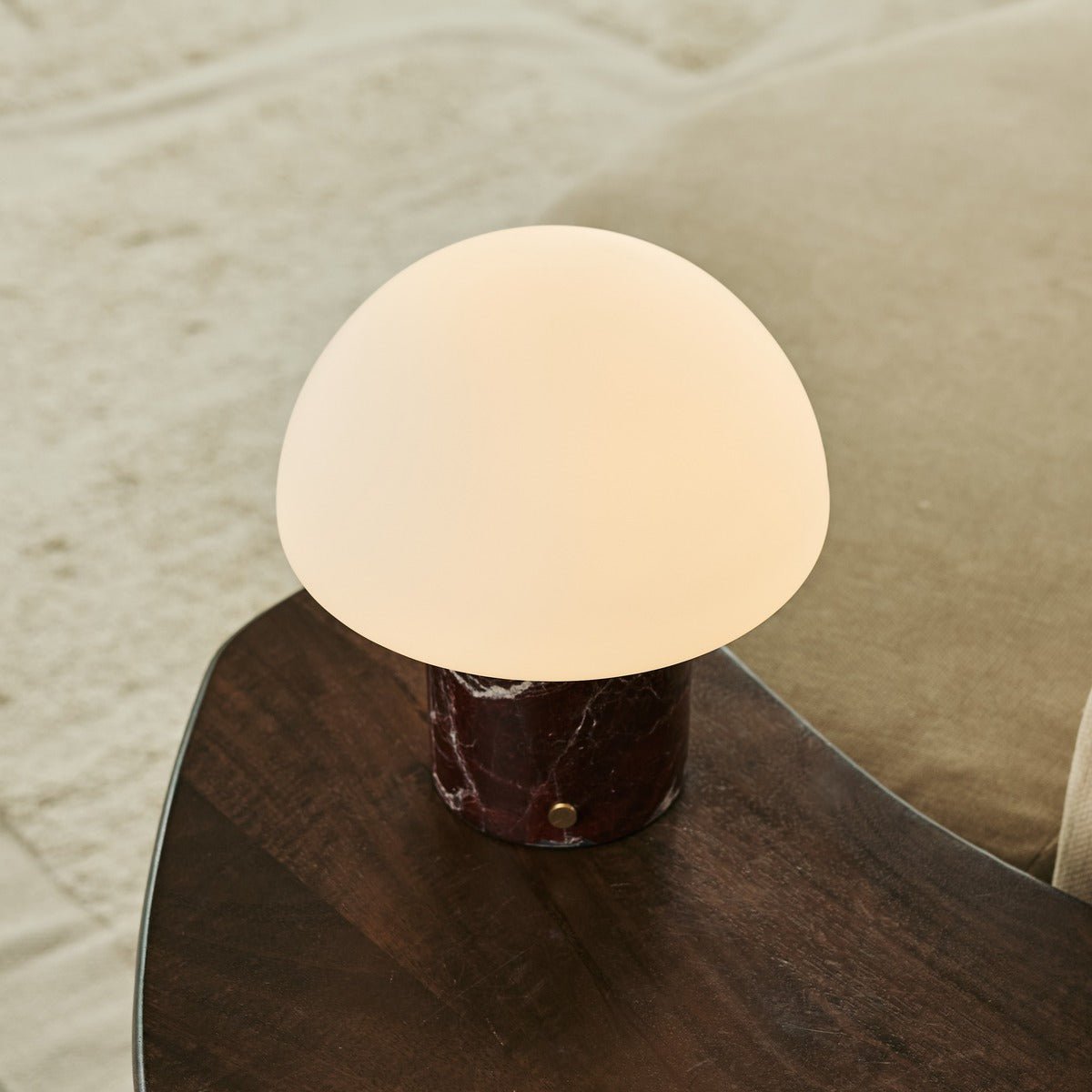 Maris Red / Rosso Levanto – Lampe de table en Marbre