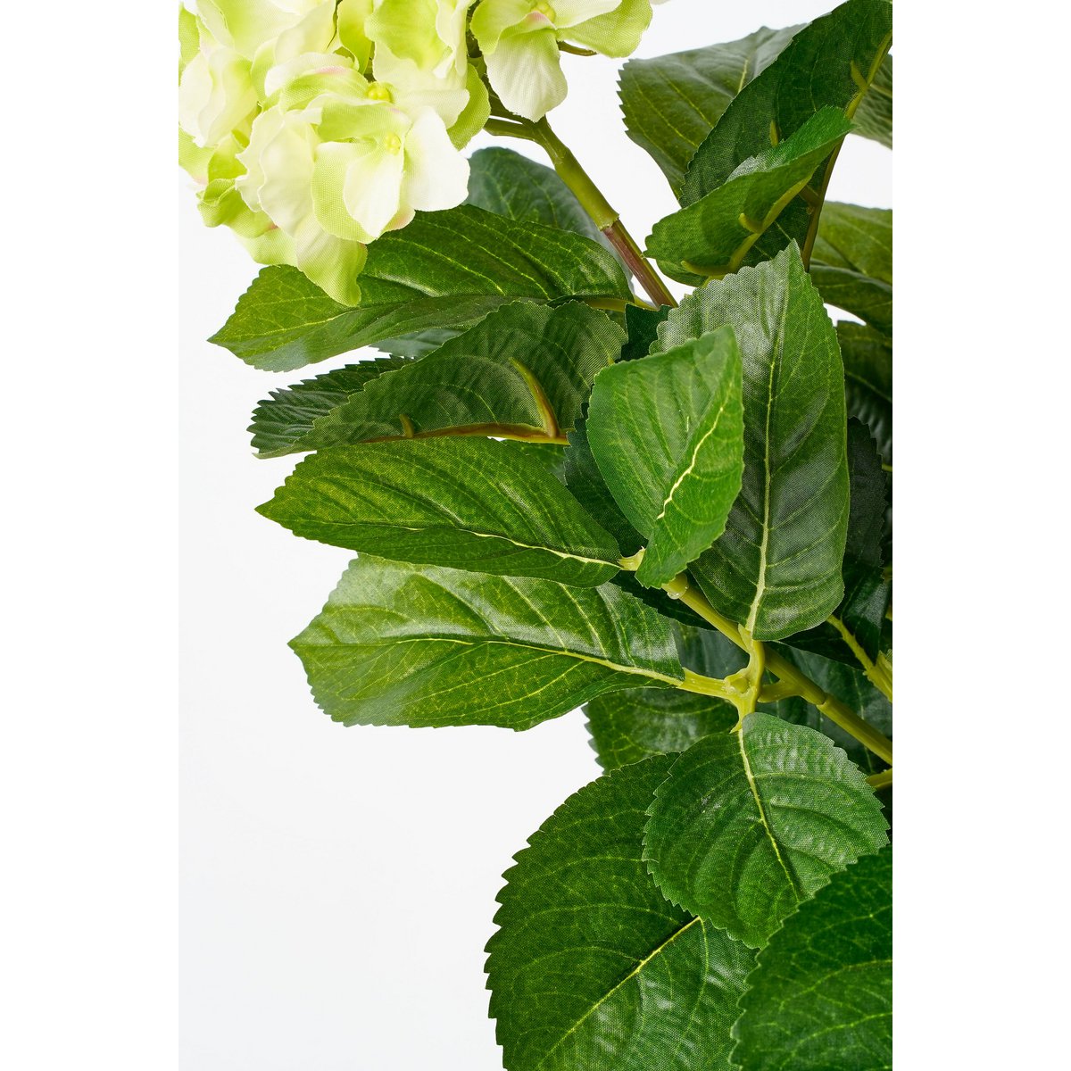 Hortensia Artificiel en Pot de Fleur Stan - H45 x Ø45 cm - Vert