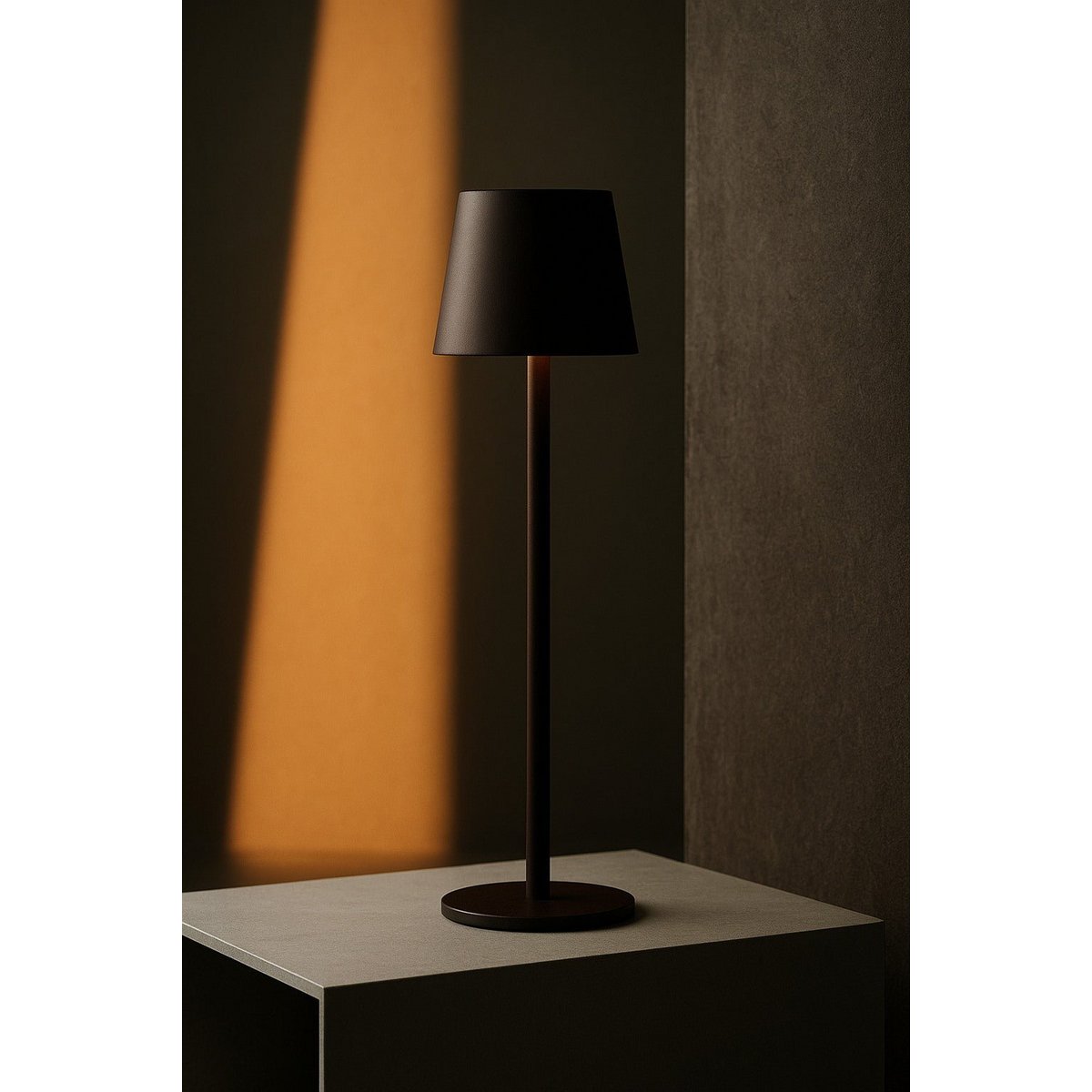 Jasper Mocha Brown - Cordless lamp with battery L metal, smart and 3 light stages