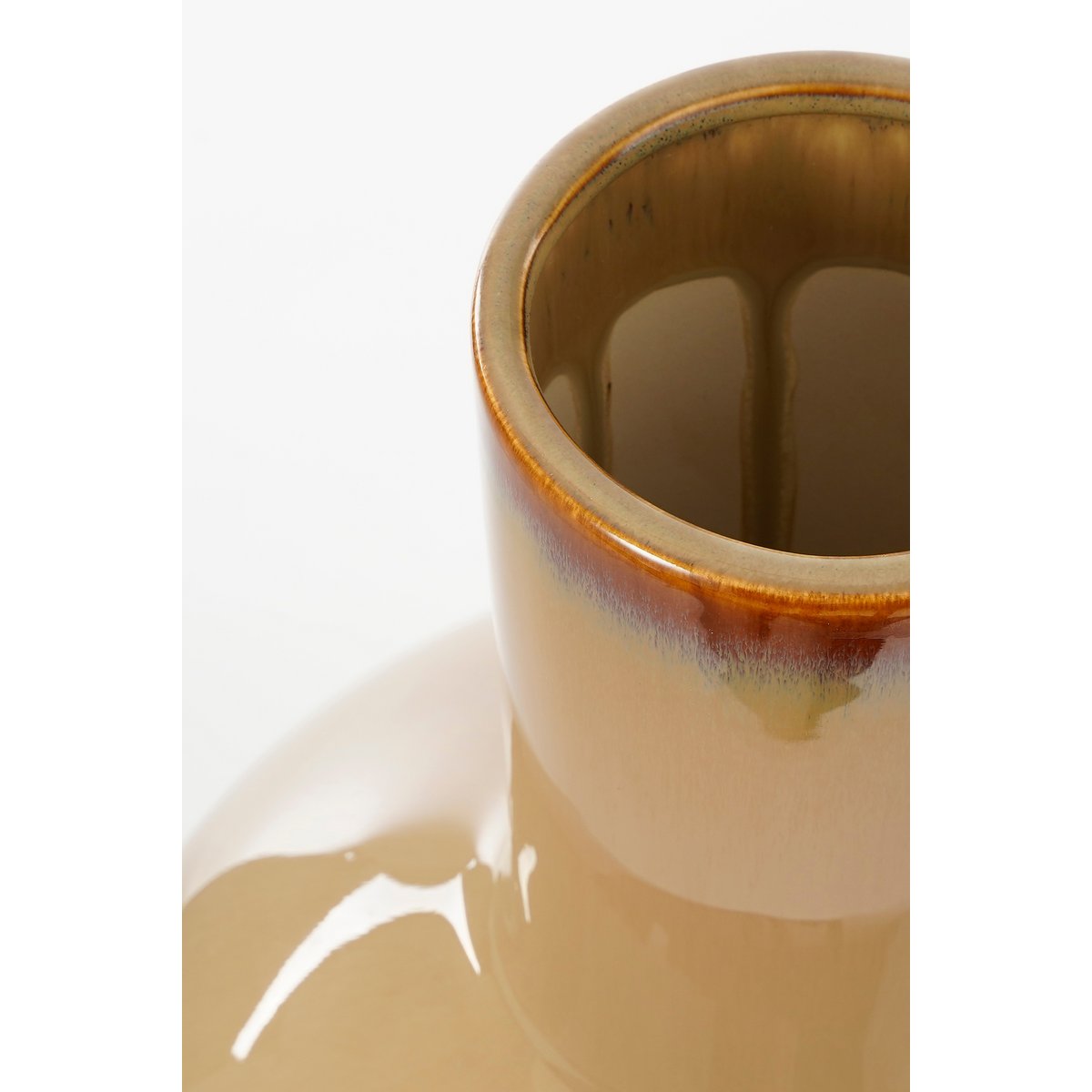 Vase Holm - H42 x Ø28 cm - Céramique - Crème