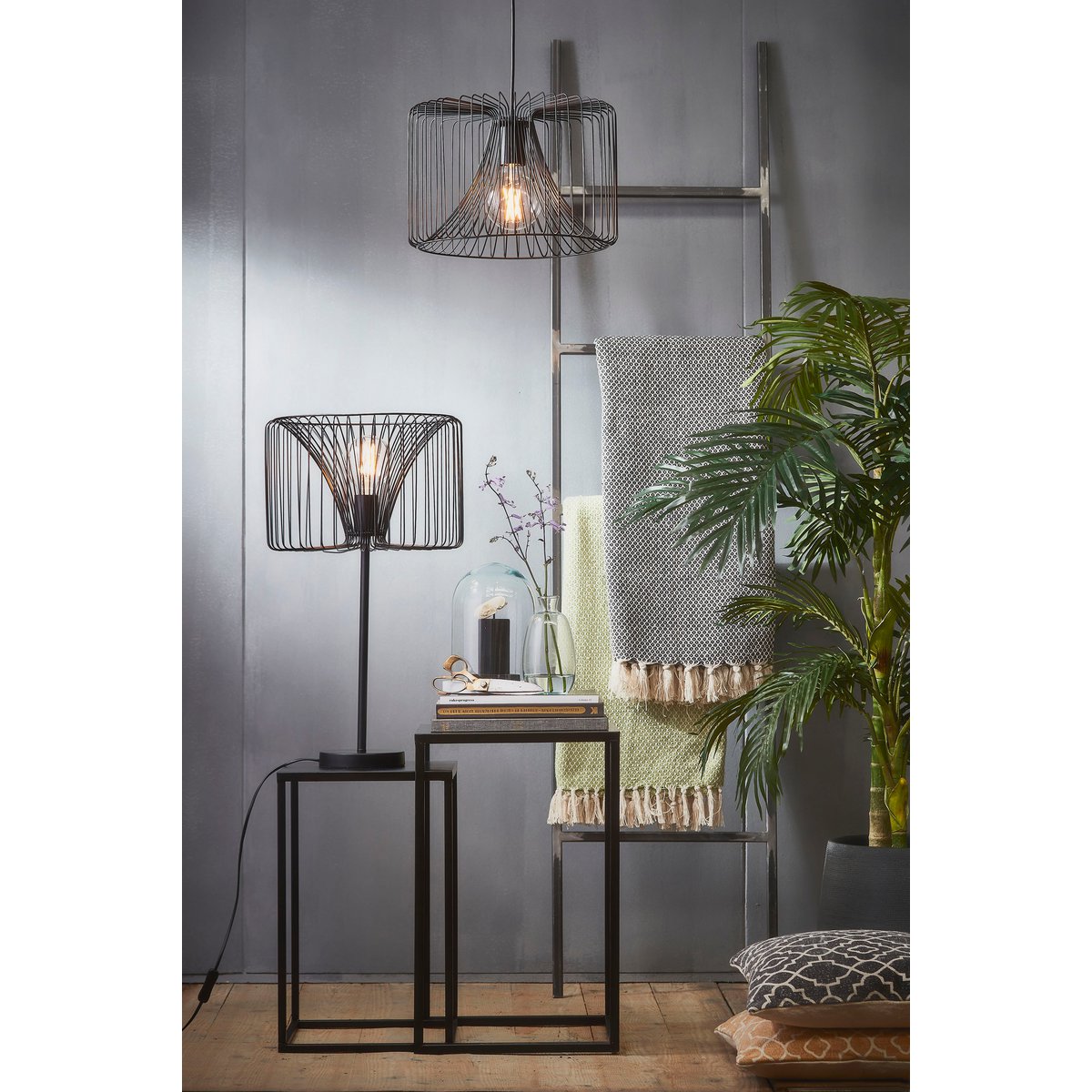 Palmier Areca Plante artificielle - H150 x Ø100 cm - vert