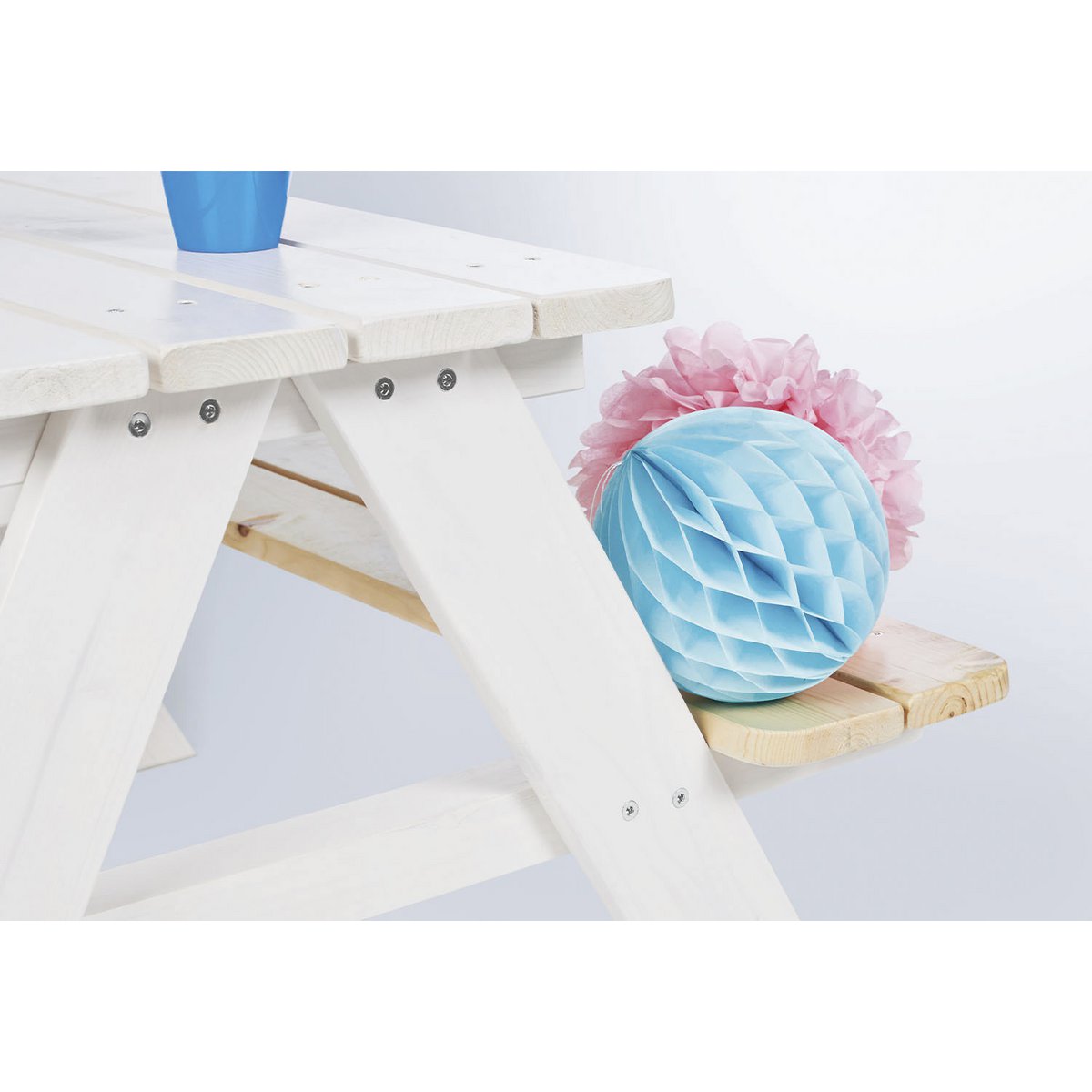 Banc de pique-nique pour enfants 'Nicki für 4', blanc