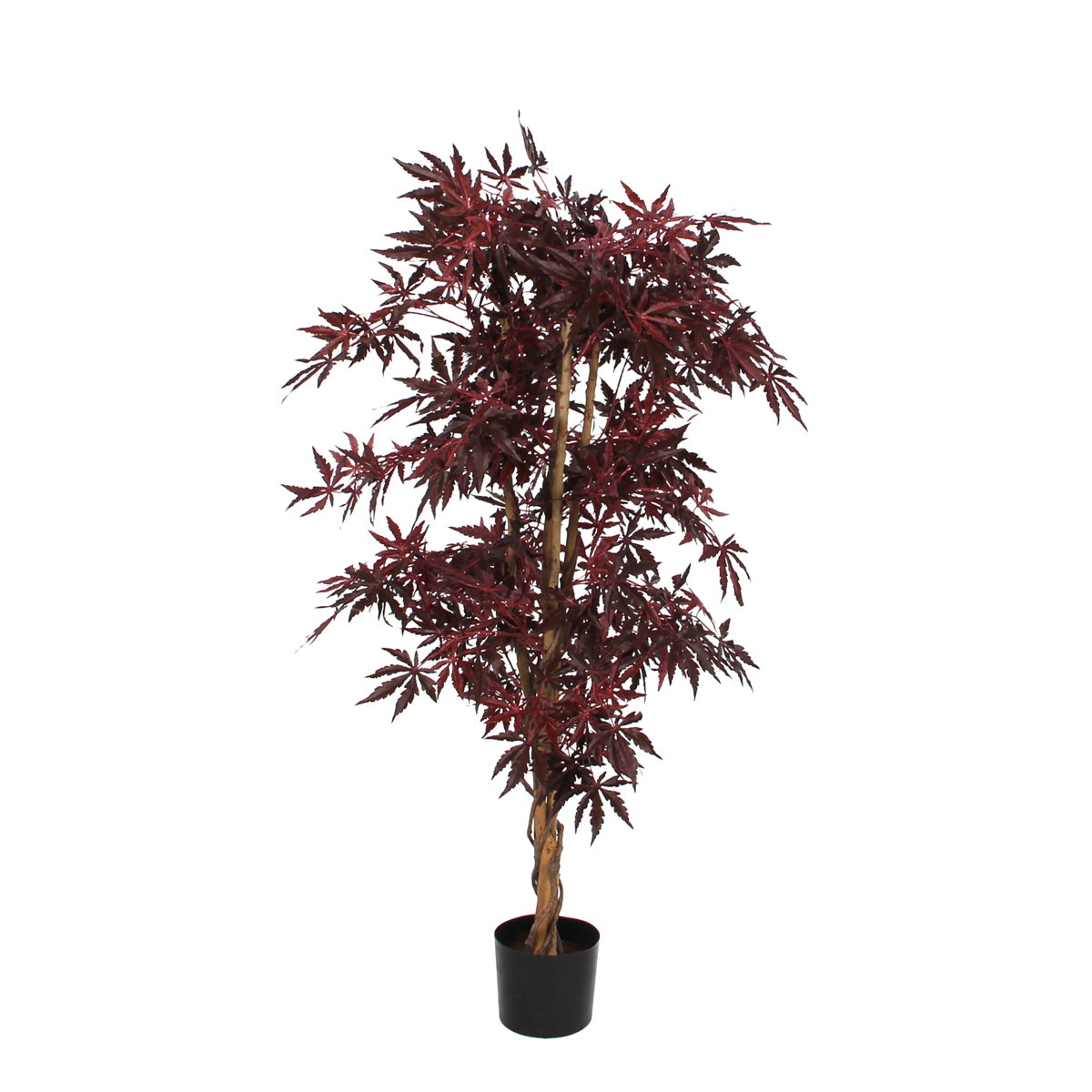 Plante d'érable artificielle - H140 x Ø80 cm - rouge