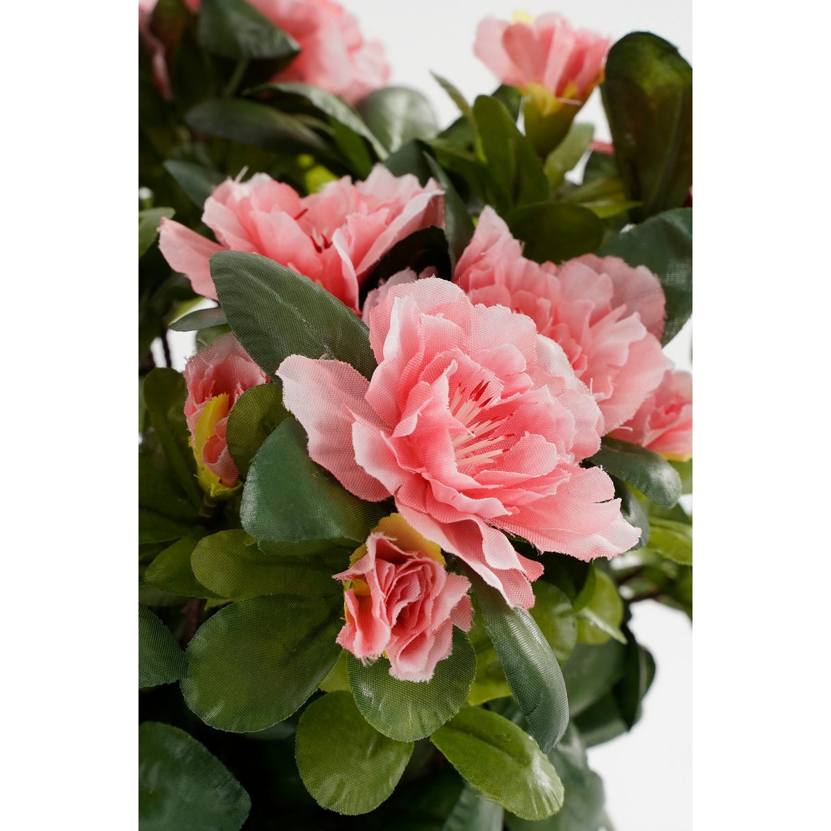 Plante Azalée Artificielle en Pot de Fleur Stan - H31 x Ø26 cm - Pêche
