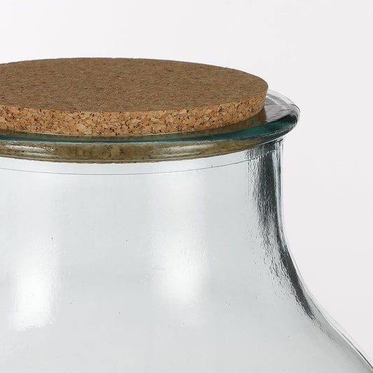 Vase Olly - H38 x Ø29 cm - Verre recyclé - Transparent