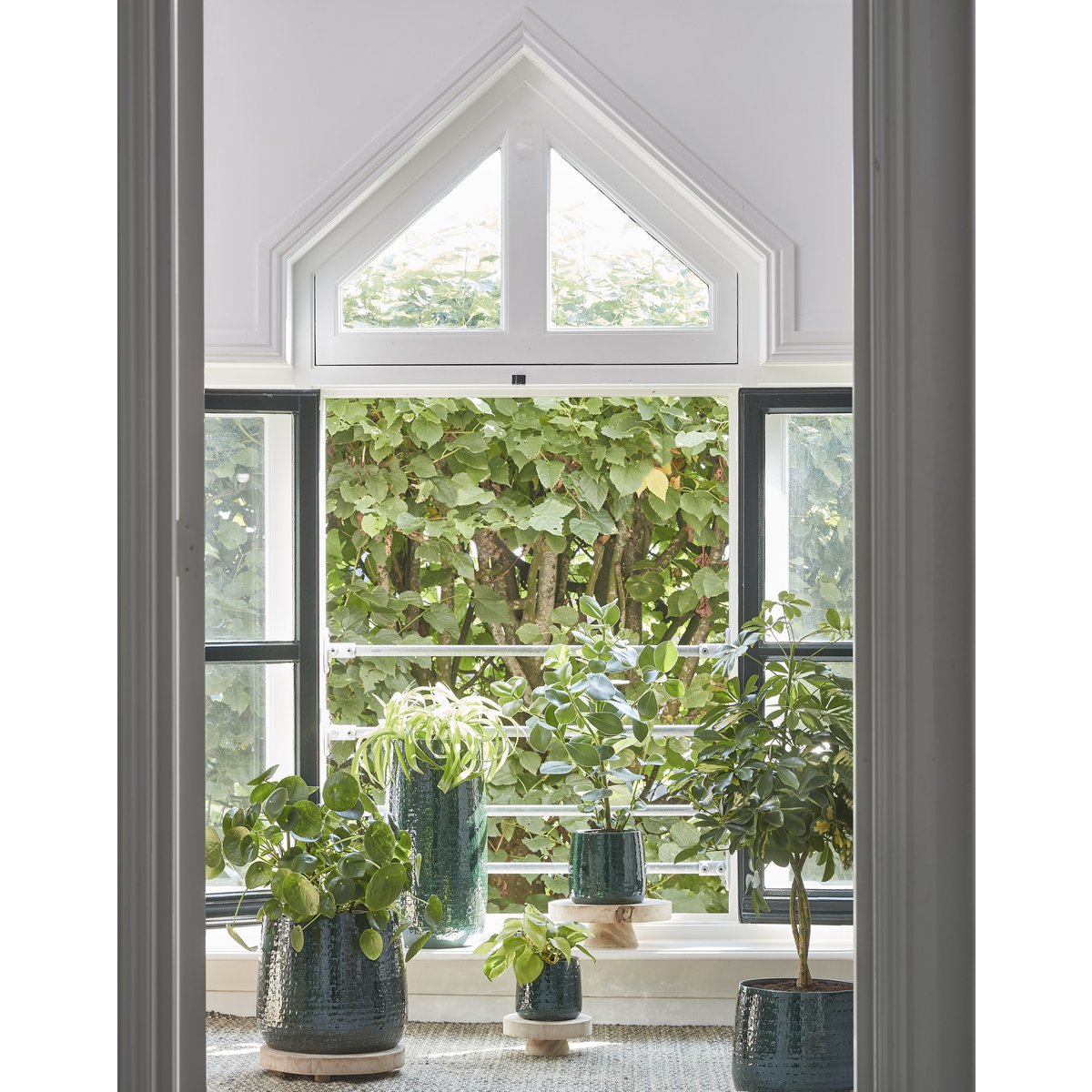 Support pour Plantes Pia / H11 x Ø30 cm - Bois - Marron clair