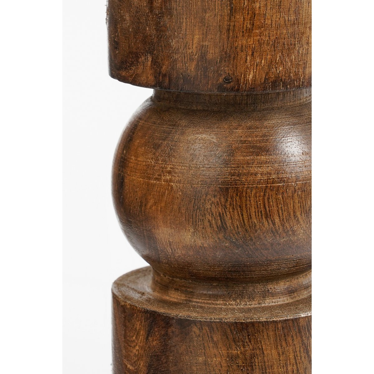 Philo Kandelaar - H30 X Ø11 cm - Mangohout - Brown