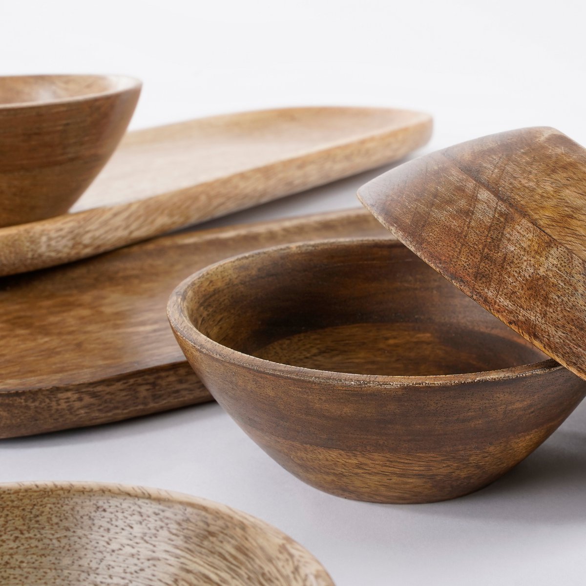 Plateau Tomar - 100% Bois de Manguier FSC - Marron Clair