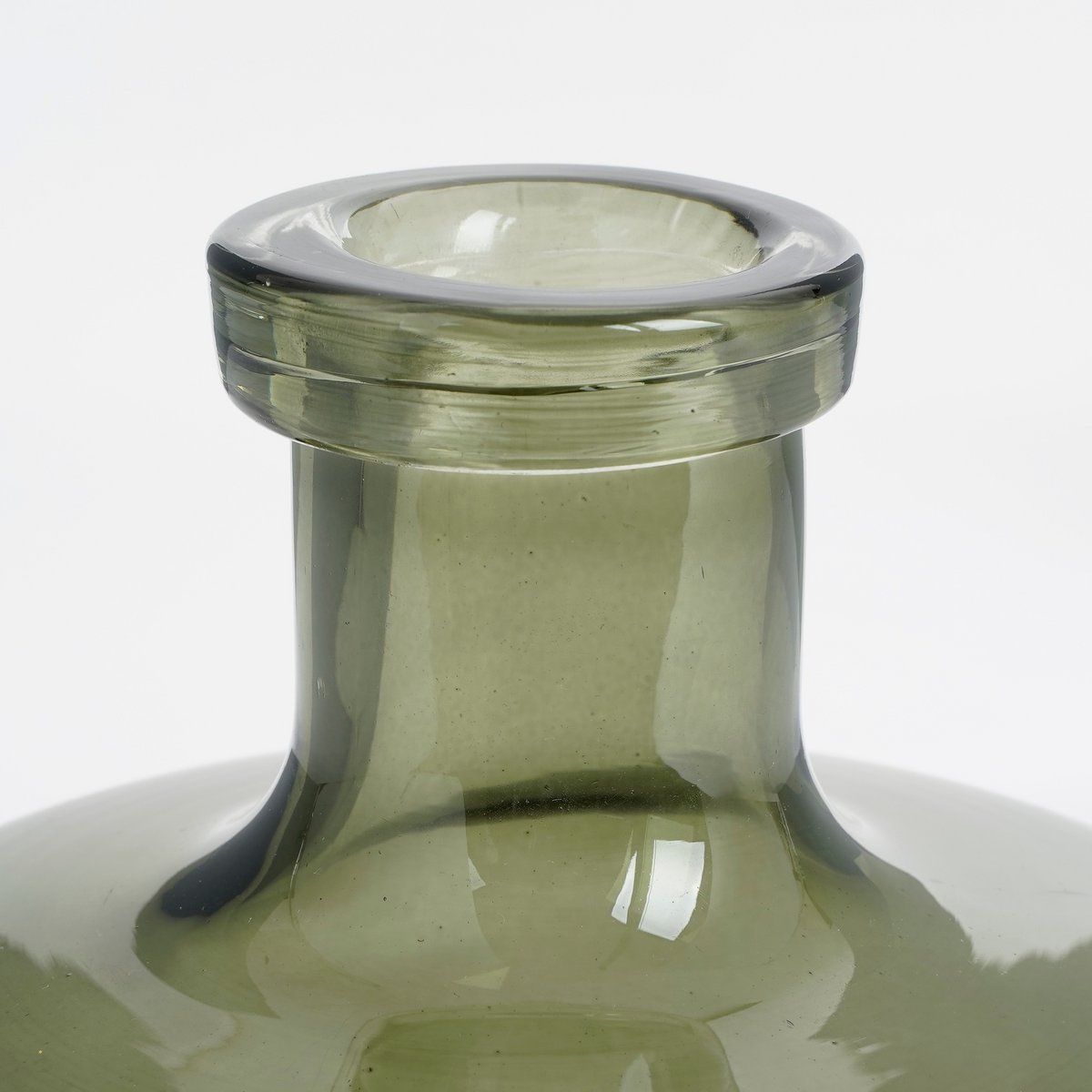 Vase Bouteille Regal - H22 x Ø20 cm - Verre - Vert