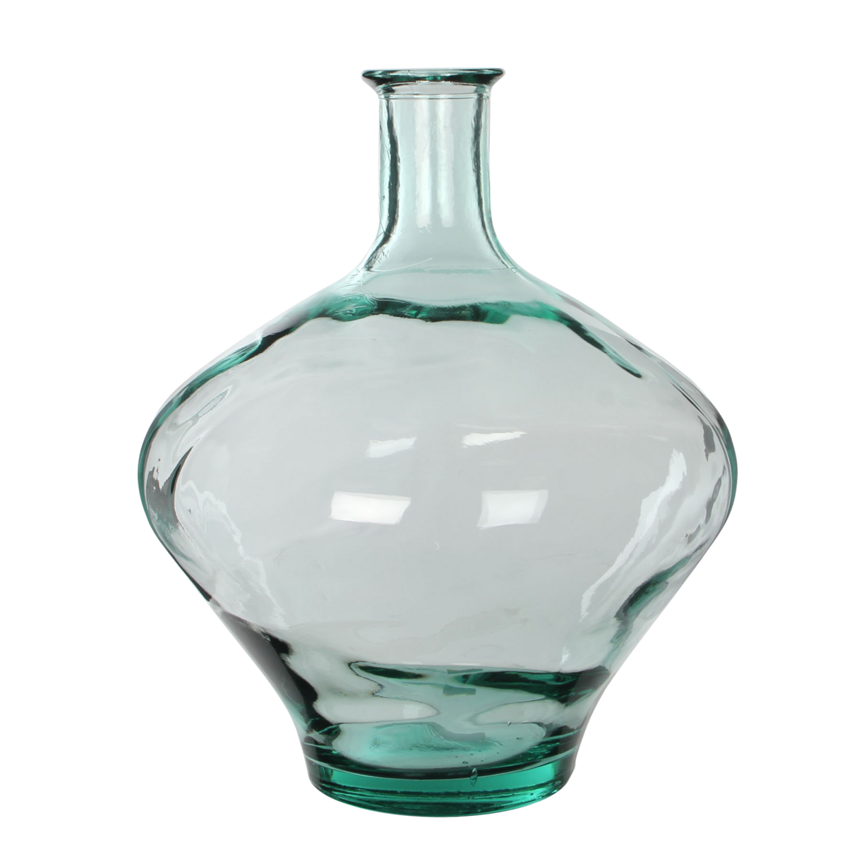 Vase Bouteille Kyara - H46 x Ø38 cm - Verre recyclé - Transparent