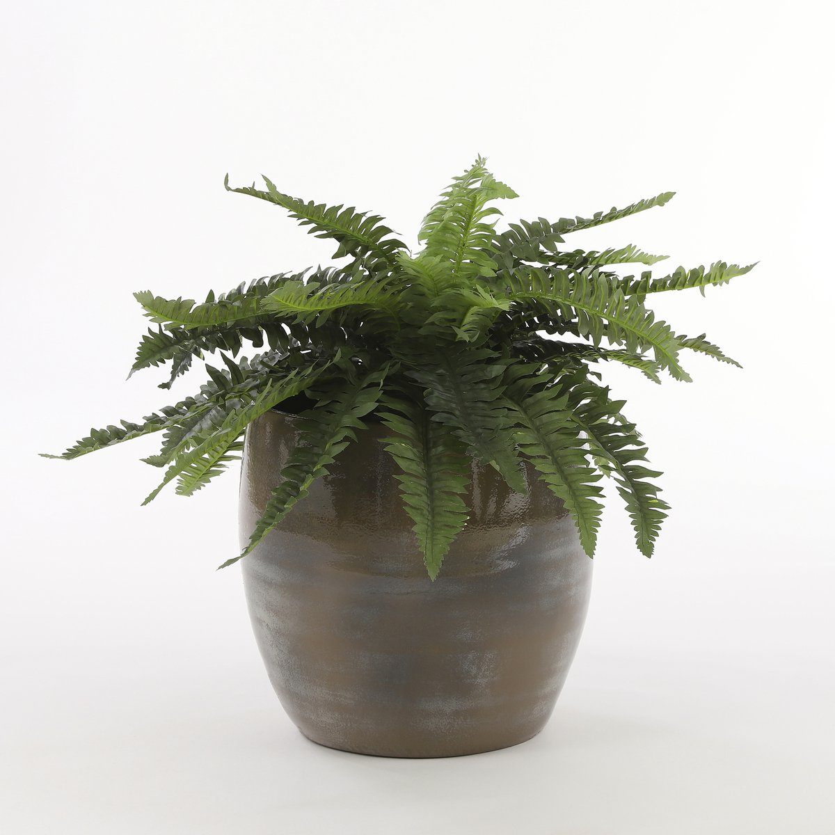 Fougère artificielle en pot de fleur Stan - H40 x Ø70 cm - Vert