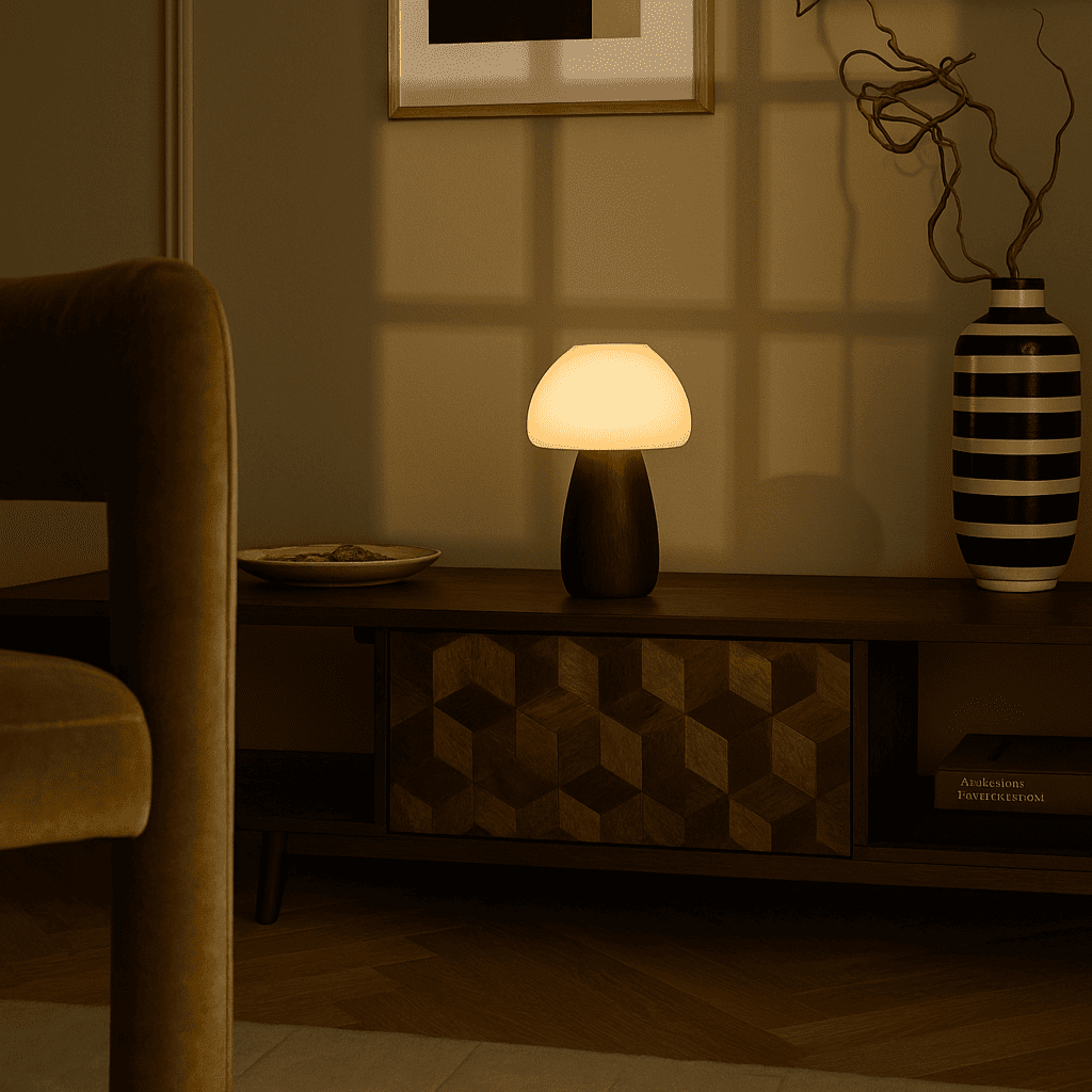 Ours Brown Brown Élégant lampe rechargeable - Design sans fil, dimmable, respectueux de l'environnement