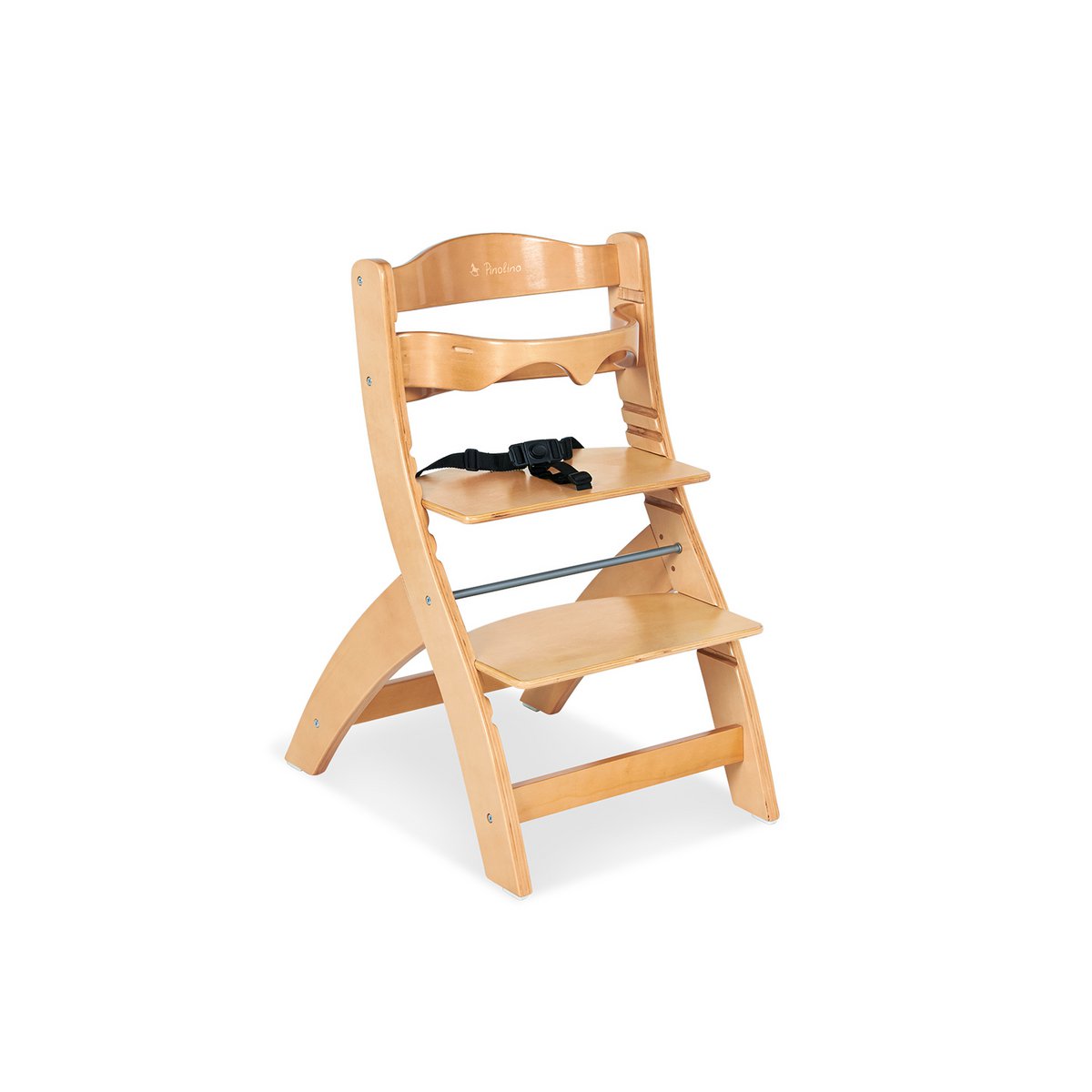 Trapstoel 'Thilo', blank gelakt