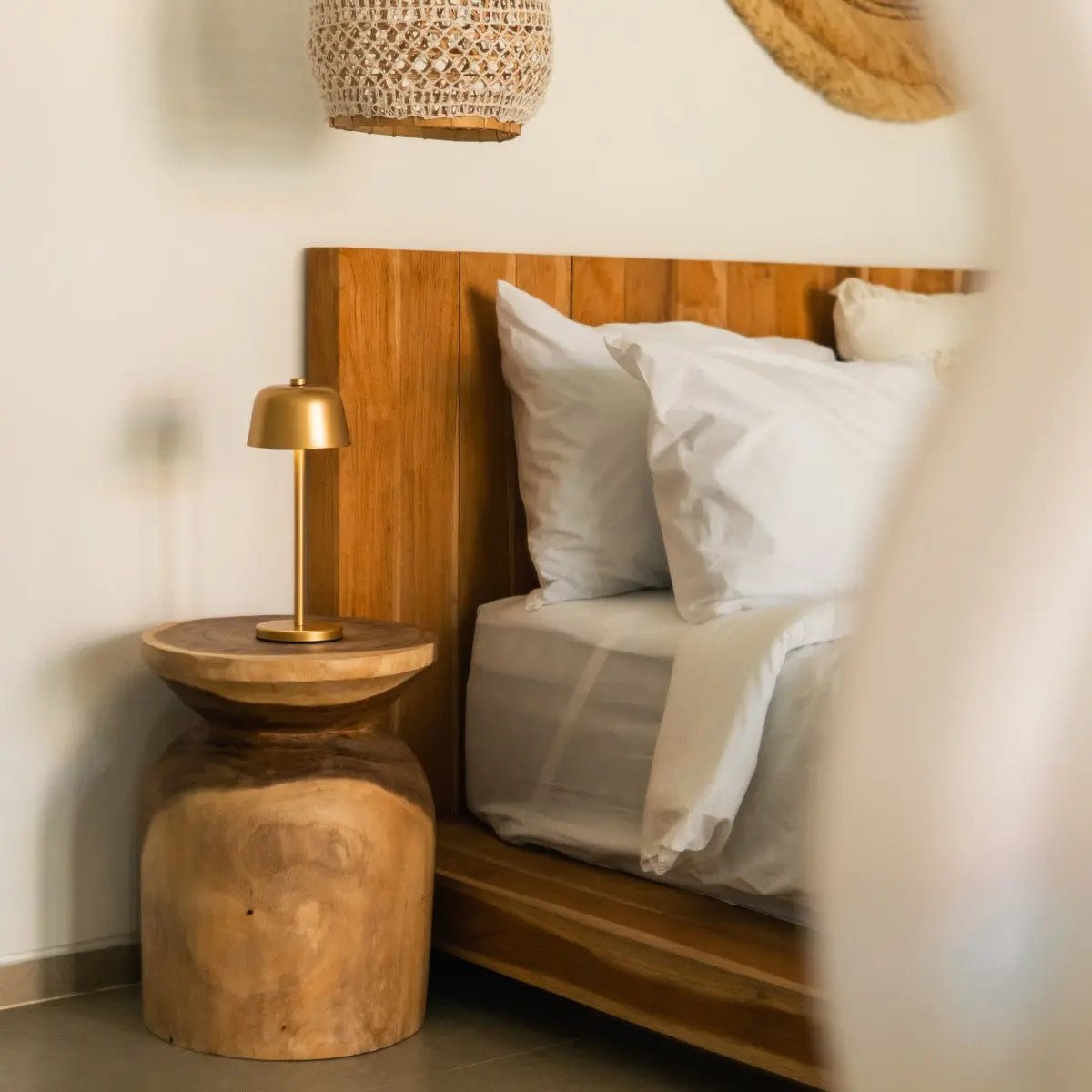 Lampe de table rechargeable Anton dorée | Éclairage élégant et sans fil