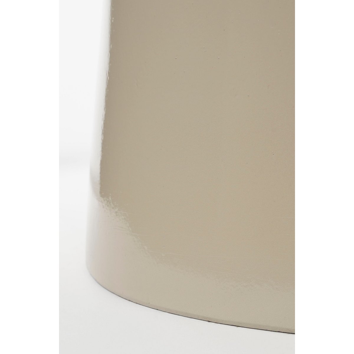 Table d'Appoint Stage - H45 x Ø35 cm - Ciment - Beige