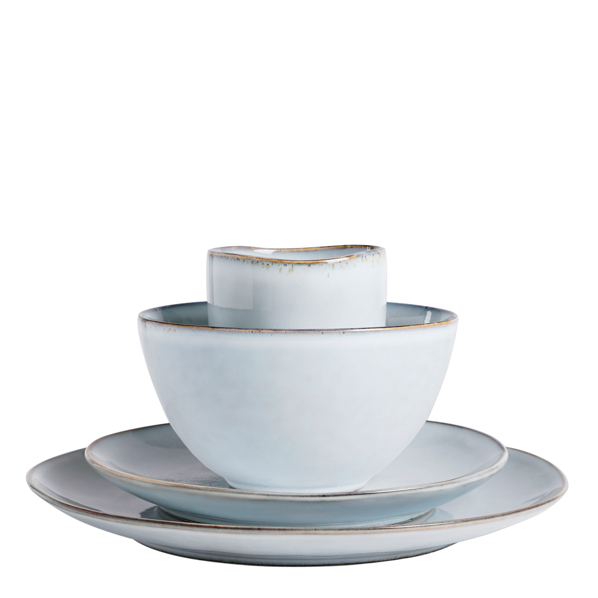 Tabo Service de Vaisselle 4 Personnes - Gris