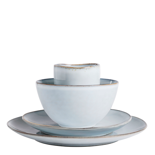 Tabo Service de Vaisselle 4 Personnes - Gris