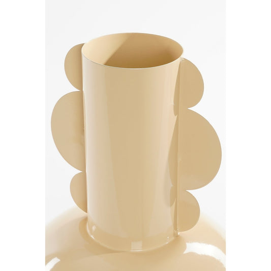 Vase Boyd - H36 x Ø25 cm - Métal - Beige