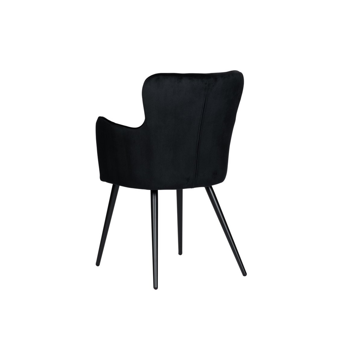 Fauteuil à oreilles noir (Lot de 2)