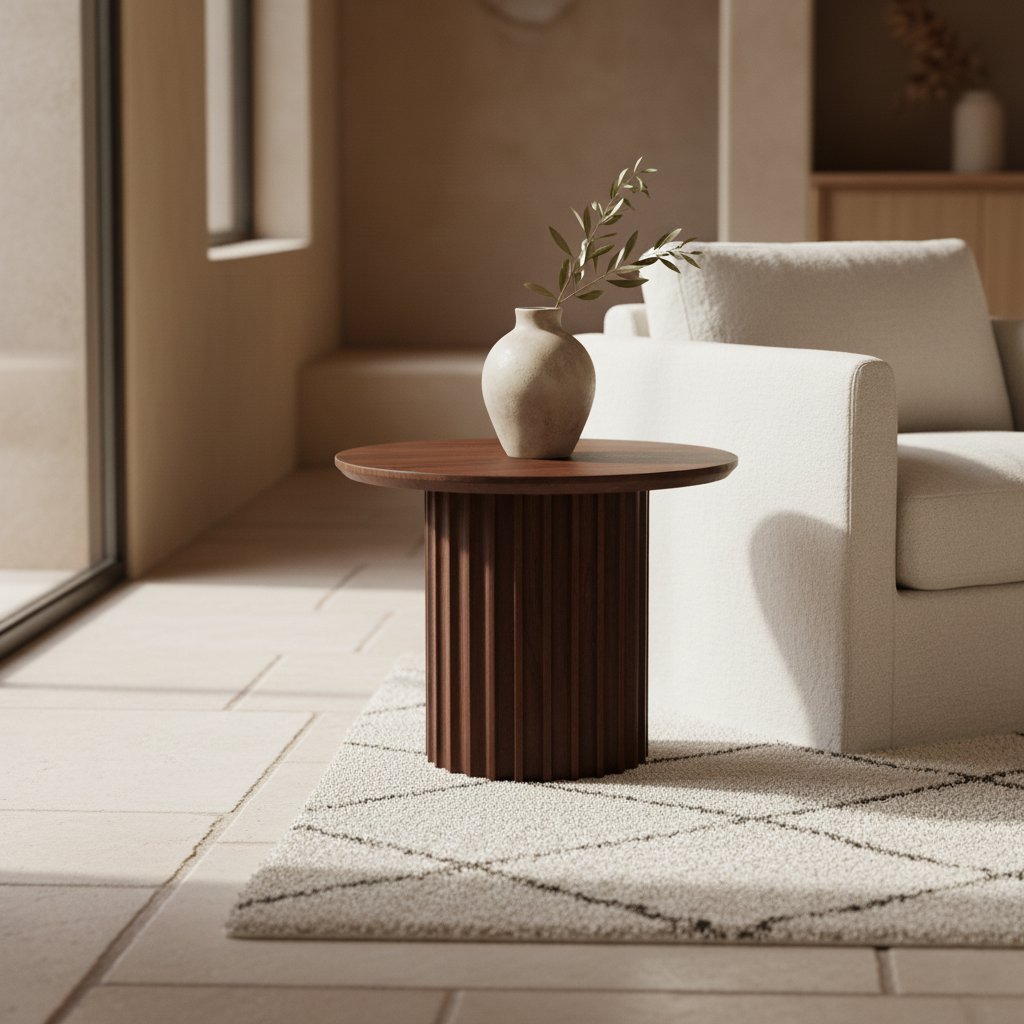 Table d'appoint Bulnose Brown 55 cm