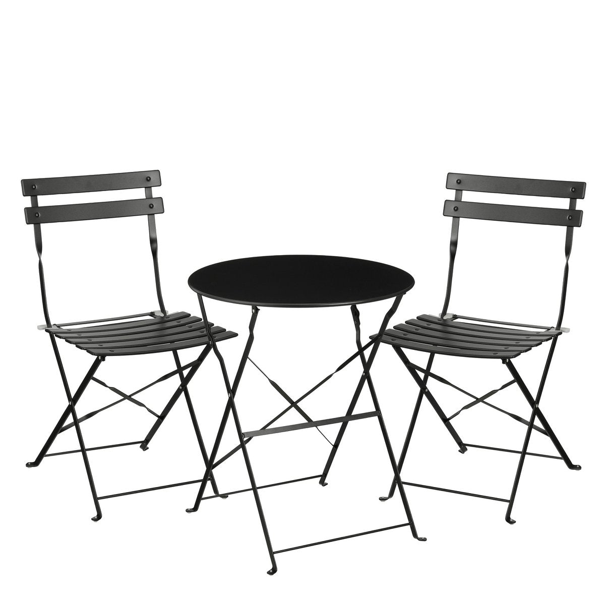 Laurence Bistro Set - Metal - Black