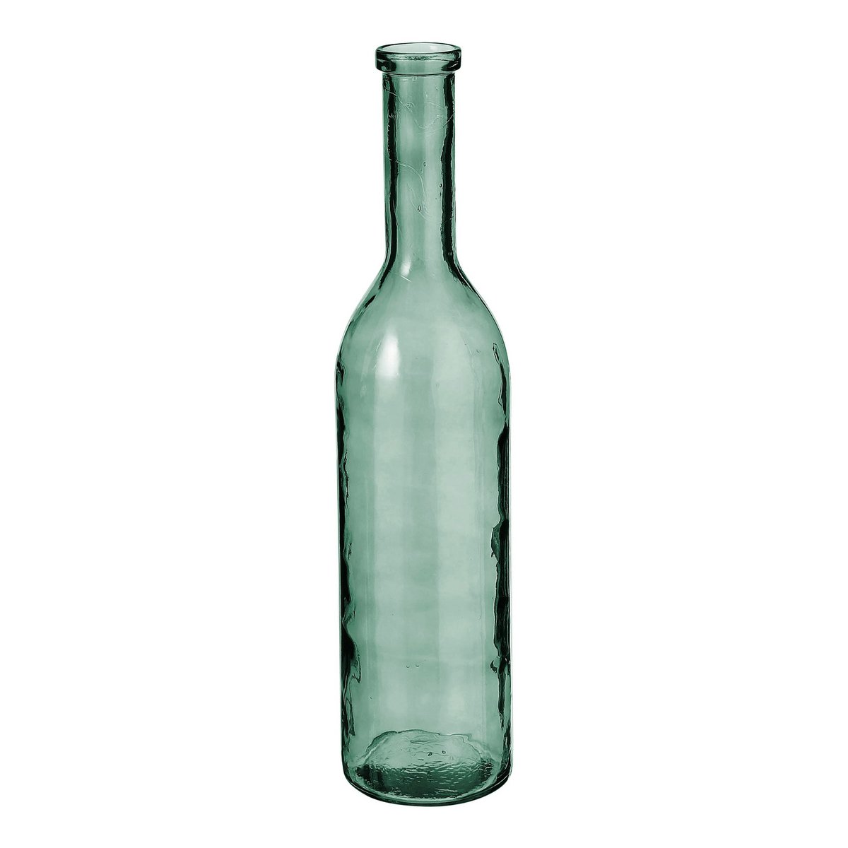 Vase Bouteille Rioja - H75 x Ø18 cm - Verre recyclé - Vert