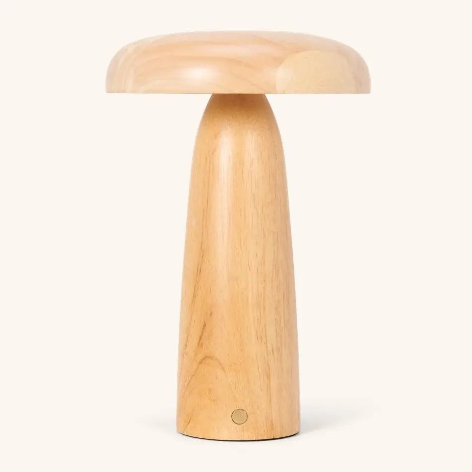 Lampe de table en bois Lennart – Éclairage rechargeable, à intensité variable et sans fil