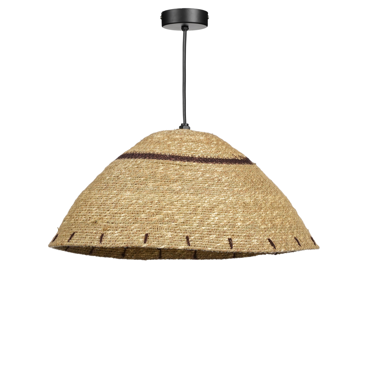 Lampe à suspension Joulz / H16 x Ø36 cm - Jute - Marron clair