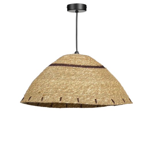 Lampe à suspension Joulz / H16 x Ø36 cm - Jute - Marron clair