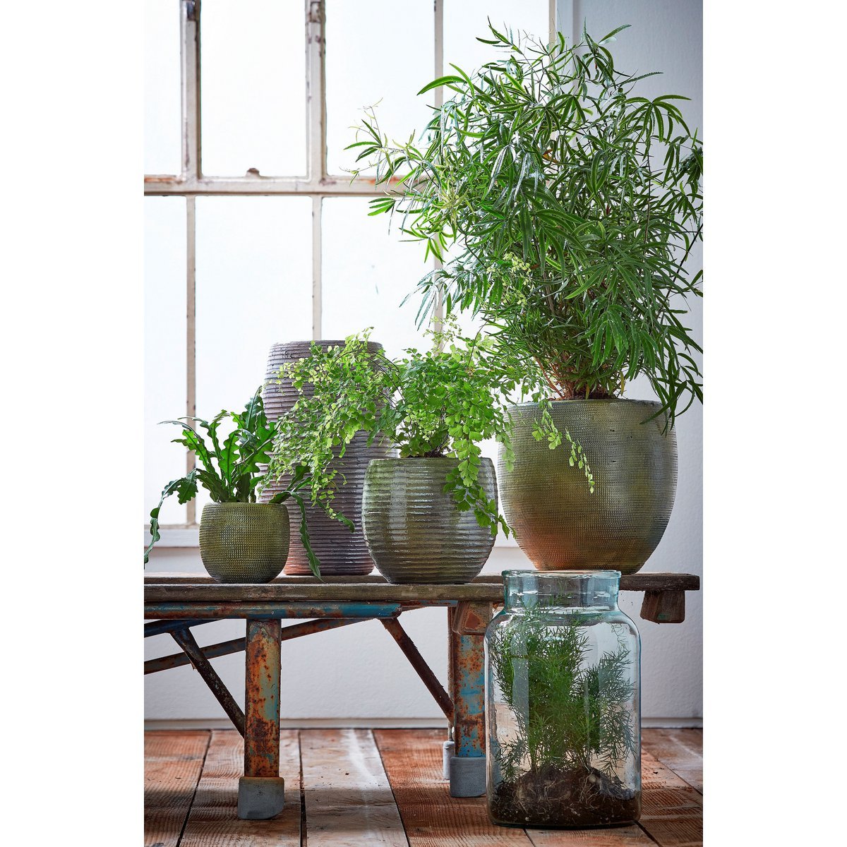 Vase Vienne - H44 x Ø25 cm - Verre recyclé - Transparent