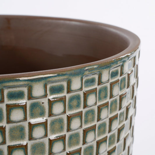 Pot de Fleurs Daan / H21 x Ø22 cm - Blanc