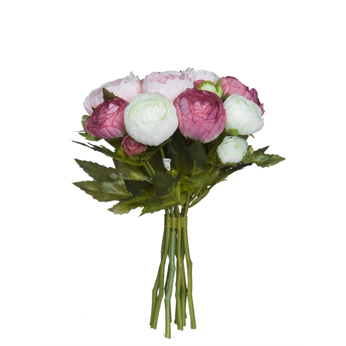 Bouquet de Fleurs Artificielles Renoncules - H22 x Ø19 cm - Rose