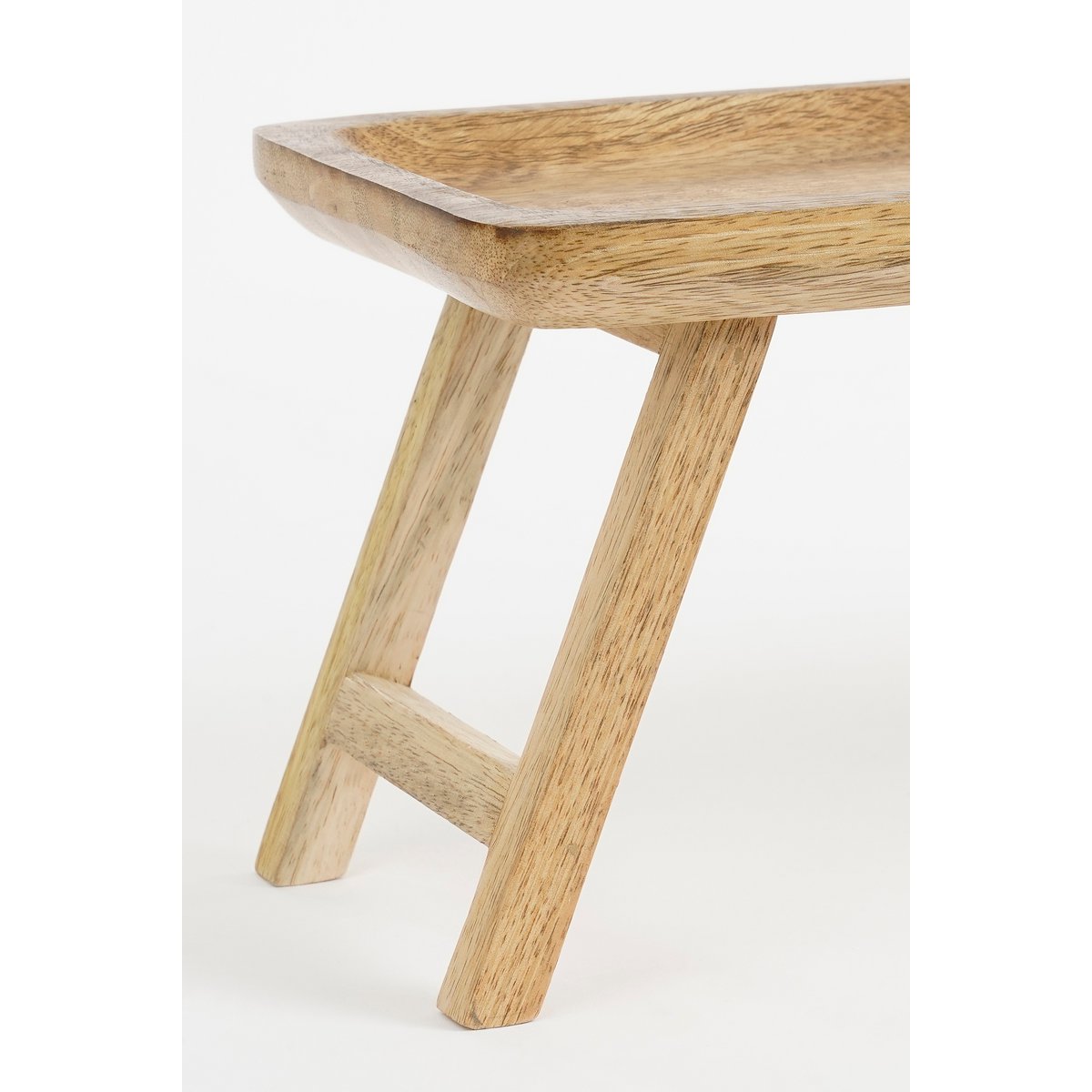 Duko Tray - L40 x B15 x H15 cm - Mangohout - brun foncé