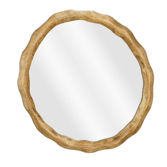 Nick Wall Mirror - L36 X B2 X H38 CM - FSC 100% - Mangohout - Brown foncé