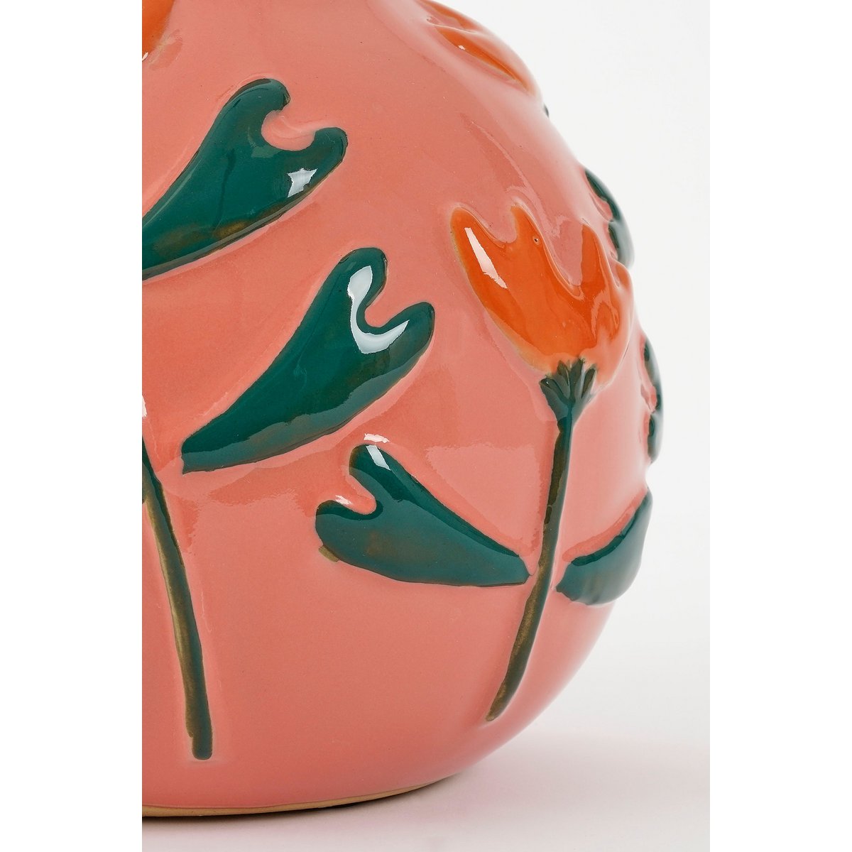 Ava Vase - H20 X Ø20 cm - Céramique - Rose