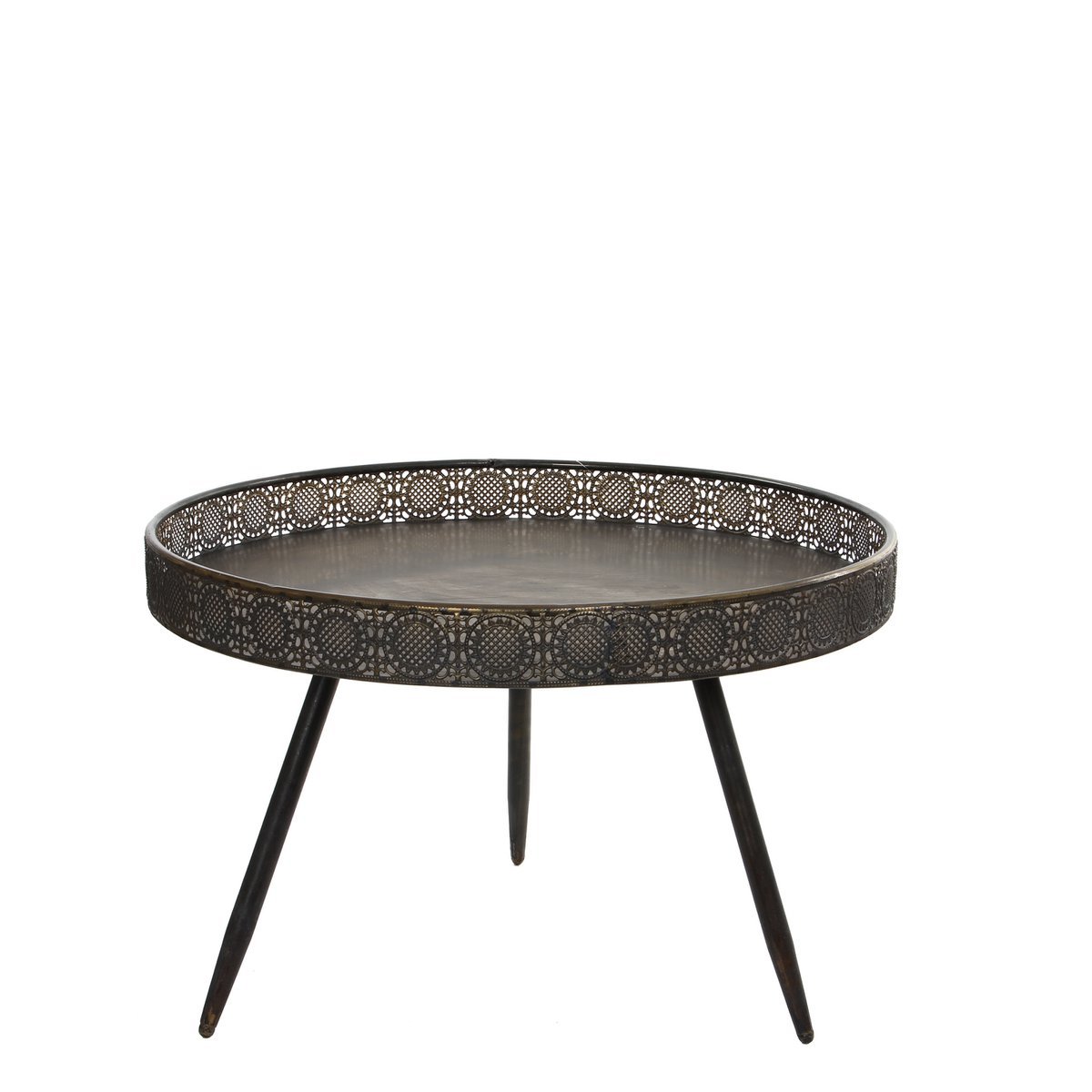 Table Basse Lagon / H46 x Ø70 cm - Métal - Bronze