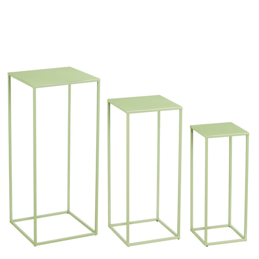 Tableau de quinty - Ensemble de 3 - L30 x B30 x H70 cm - Fer - vert clair