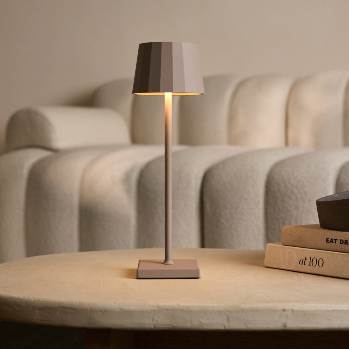WOUTER KOALA BRORN RECHARGable Table Lampe - Charge sans fil, Dimmable, durée de vie de la batterie de 120 heures