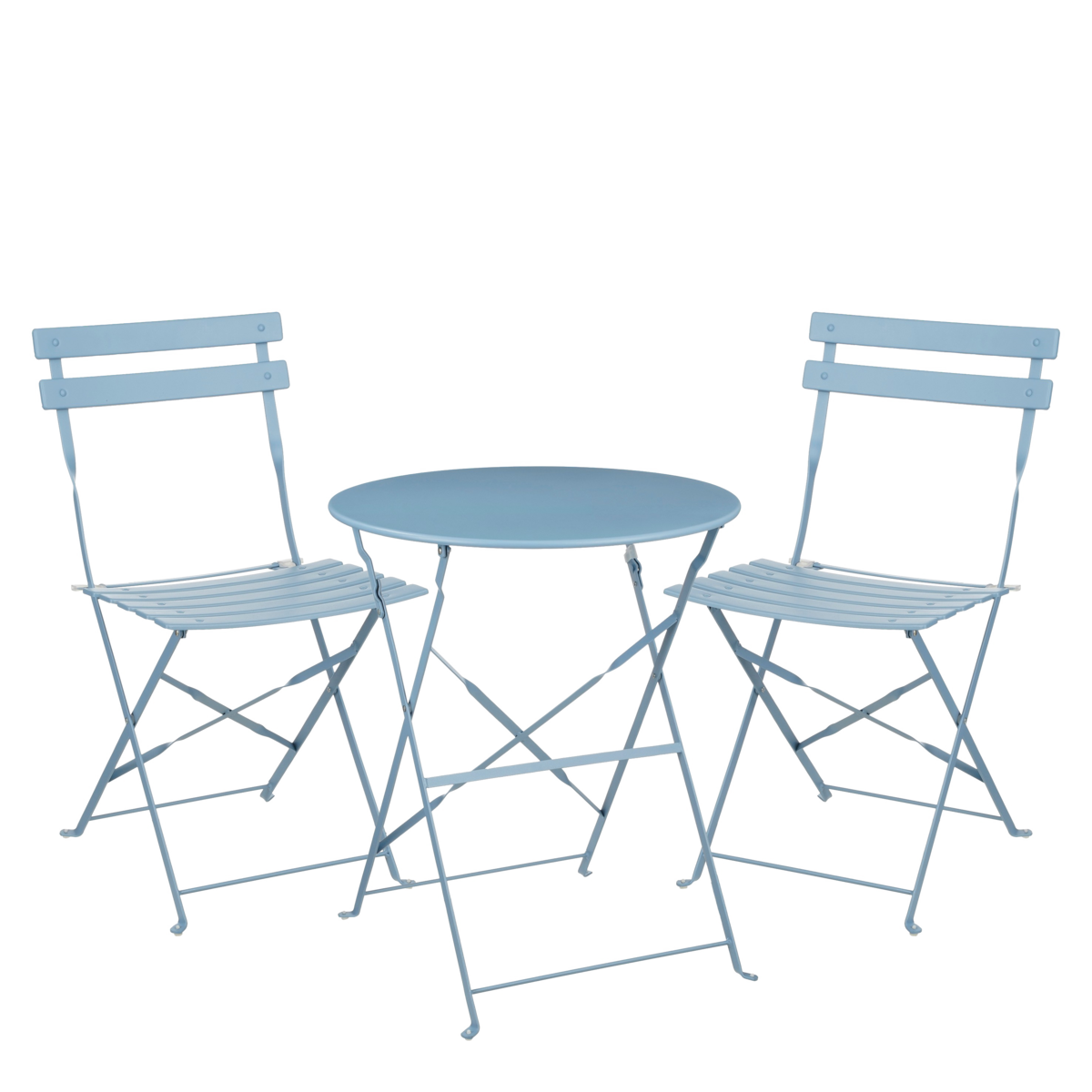 Laurence Bistroset - Ensemble de 3 - Metal - bleu clair