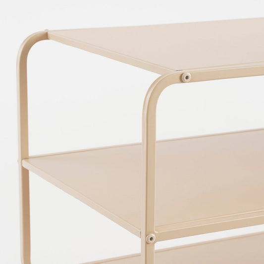 Table basse Jules / L110 x l38 x H50 cm - Métal - Marron clair