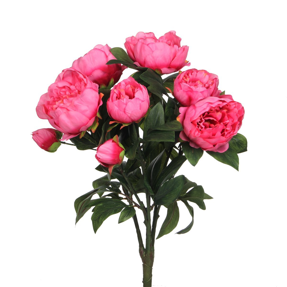 Bouquet de Fleurs Artificielles Pivoine - H55 x Ø40 cm - Rose Foncé