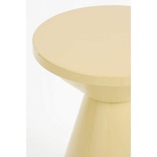 Table d'appoint Jim - H45 x Ø31 cm - Fer - beige