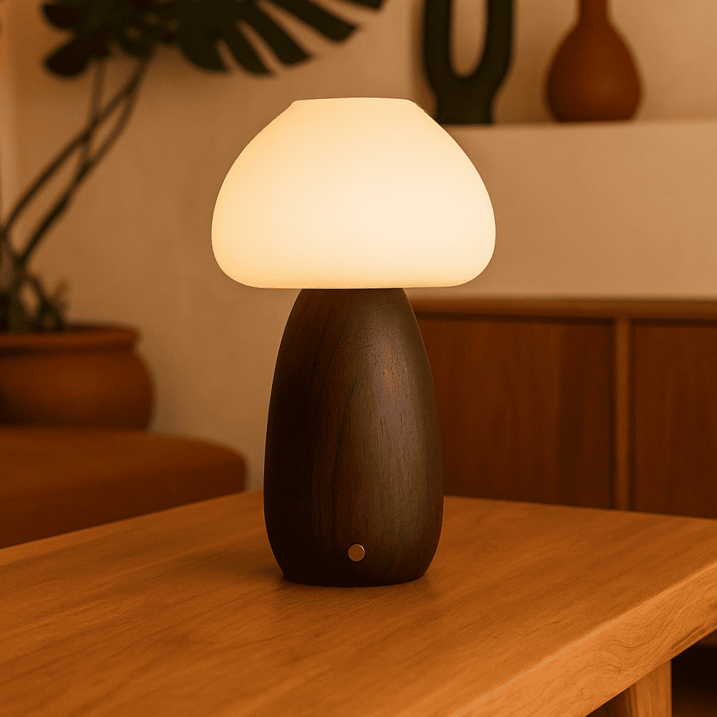 Ours Brown Brown Élégant lampe rechargeable - Design sans fil, dimmable, respectueux de l'environnement