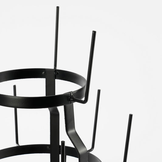 Arbre à Mugs - Métal - Noir