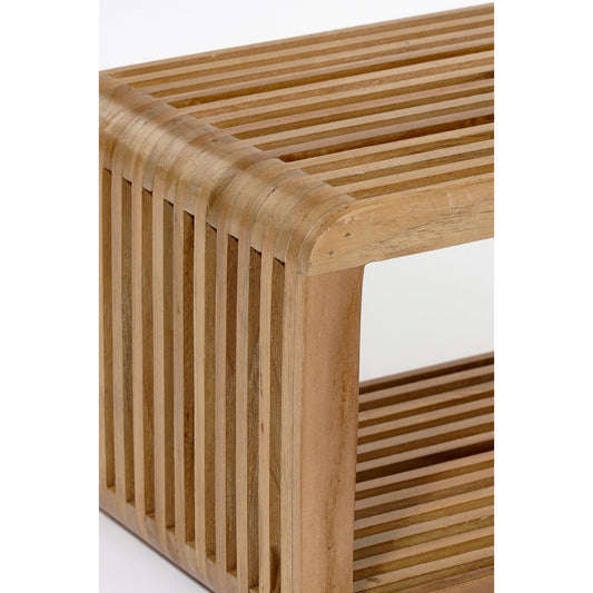 Étagère murale Josha flottante - Ensemble de 2 - L80 x B21 x H20 cm - bois recyclé - brun