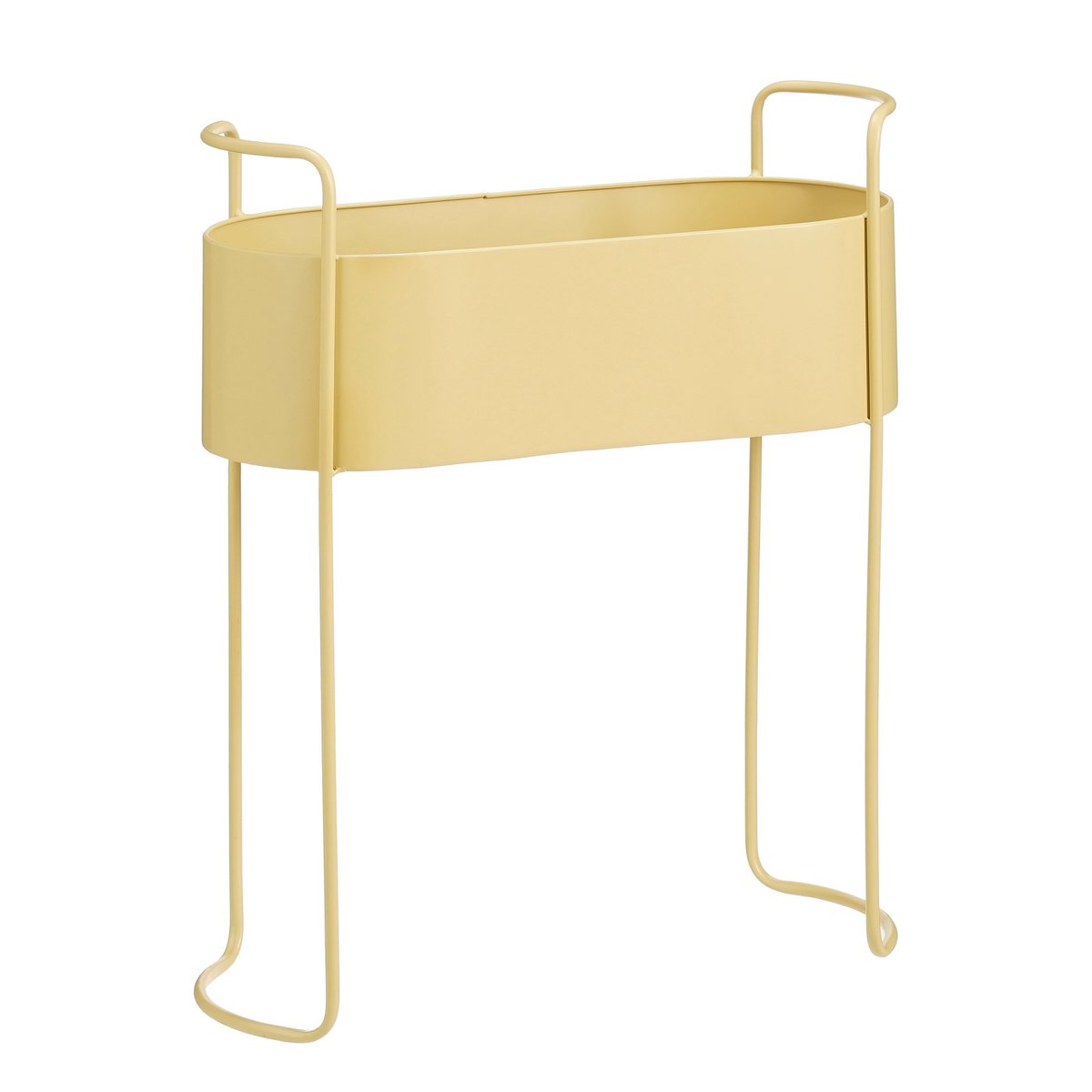 Moritz Flowerpot sur standard - L55 x B24 x H65 cm - Fer - beige