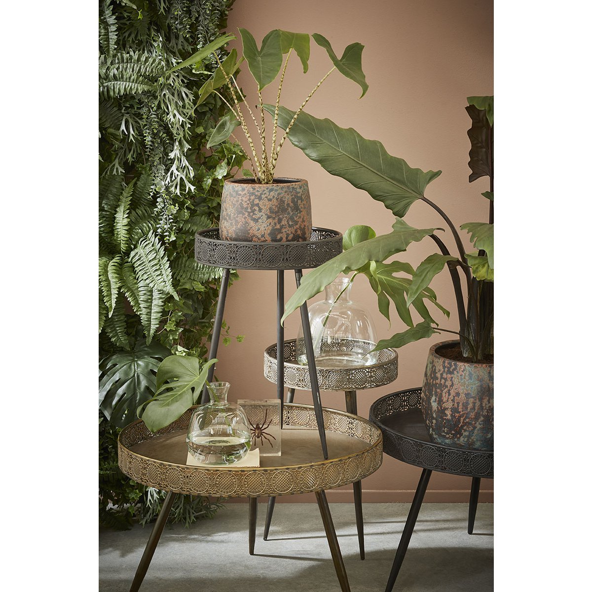 Table Basse Lagon / H46 x Ø70 cm - Métal - Bronze