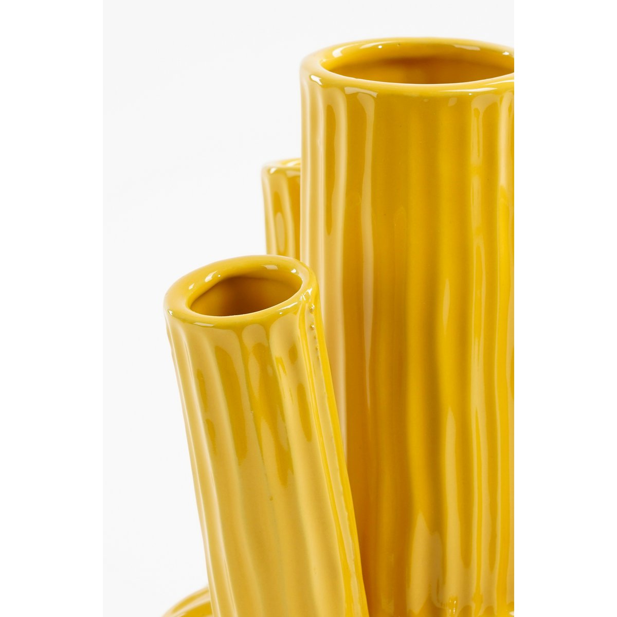Vase Tulipe Felipe - H27 x Ø20 cm - Céramique - Jaune