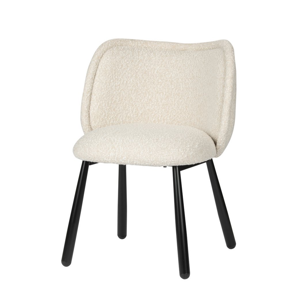 Chaise Panda Blanc Perle (Ensemble de 2)