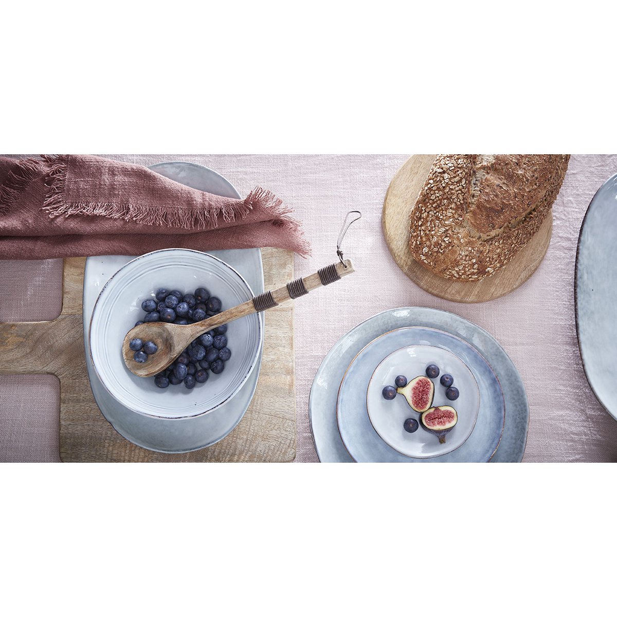 Tabo Service de Vaisselle 4 Personnes - Gris